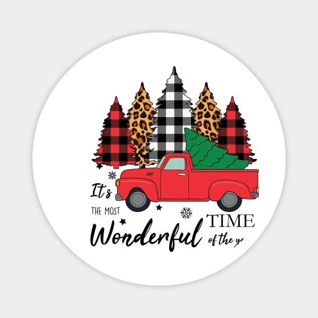 Christmas Trees It's The Most Wonderful Time Of The Year Magnet by saugiohoc994